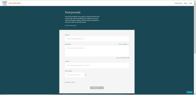 journal finder elsevier